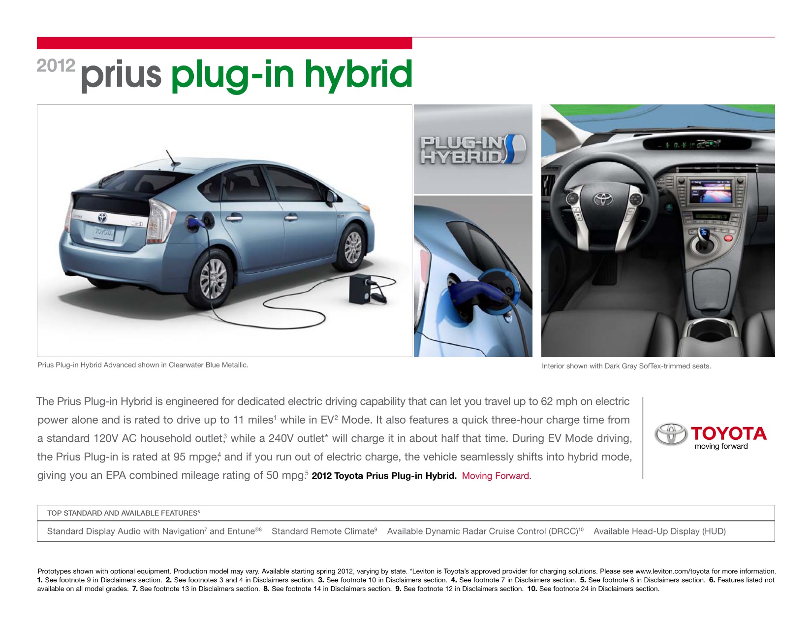 2012 Toyota Prius PlugIn Brochure